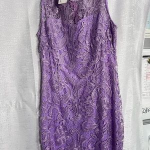 Purple lace dress